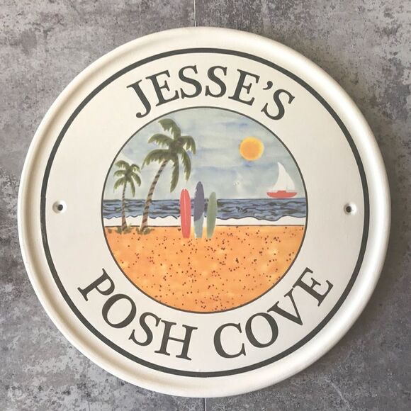 Jesse’s Posh Cove Ceramic Art Handmade NEW Home